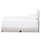 Baxton Studio Hampton Modern Light Beige Upholstered King Size Bed 136-7450 - alternate 5